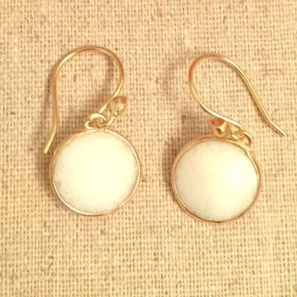 Stella & Dot | Retired Isla White Delicate Drop Dangle Earrings - Picture 9 of 10